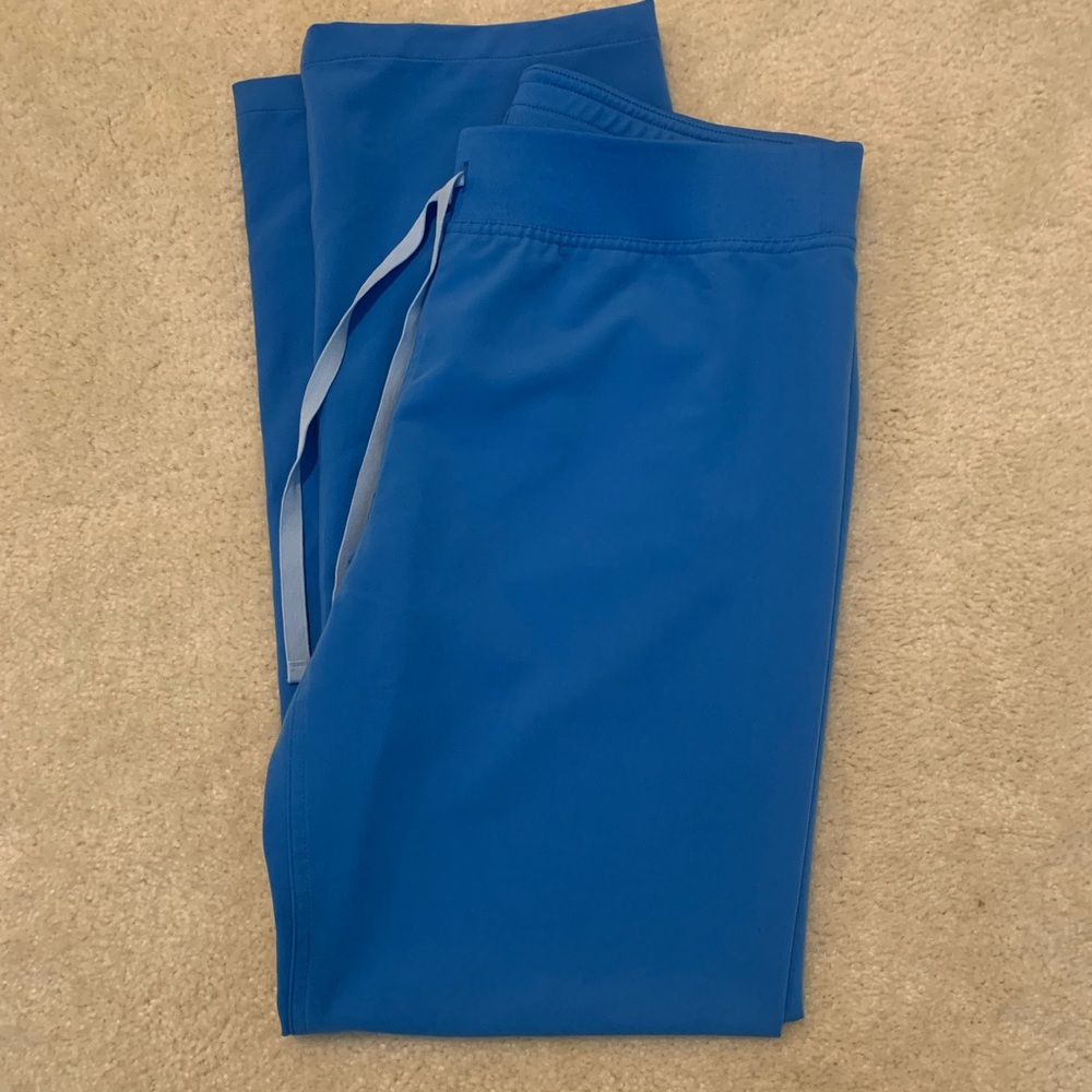 Figs Livingston pant in Capri Blue